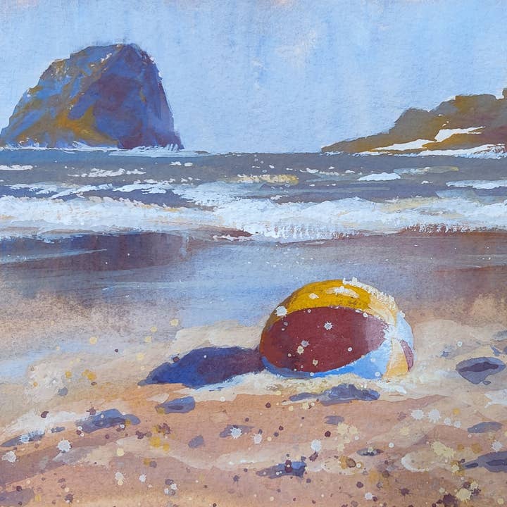 Tillamook Beach Ball for wholesale by Lauren Hanna