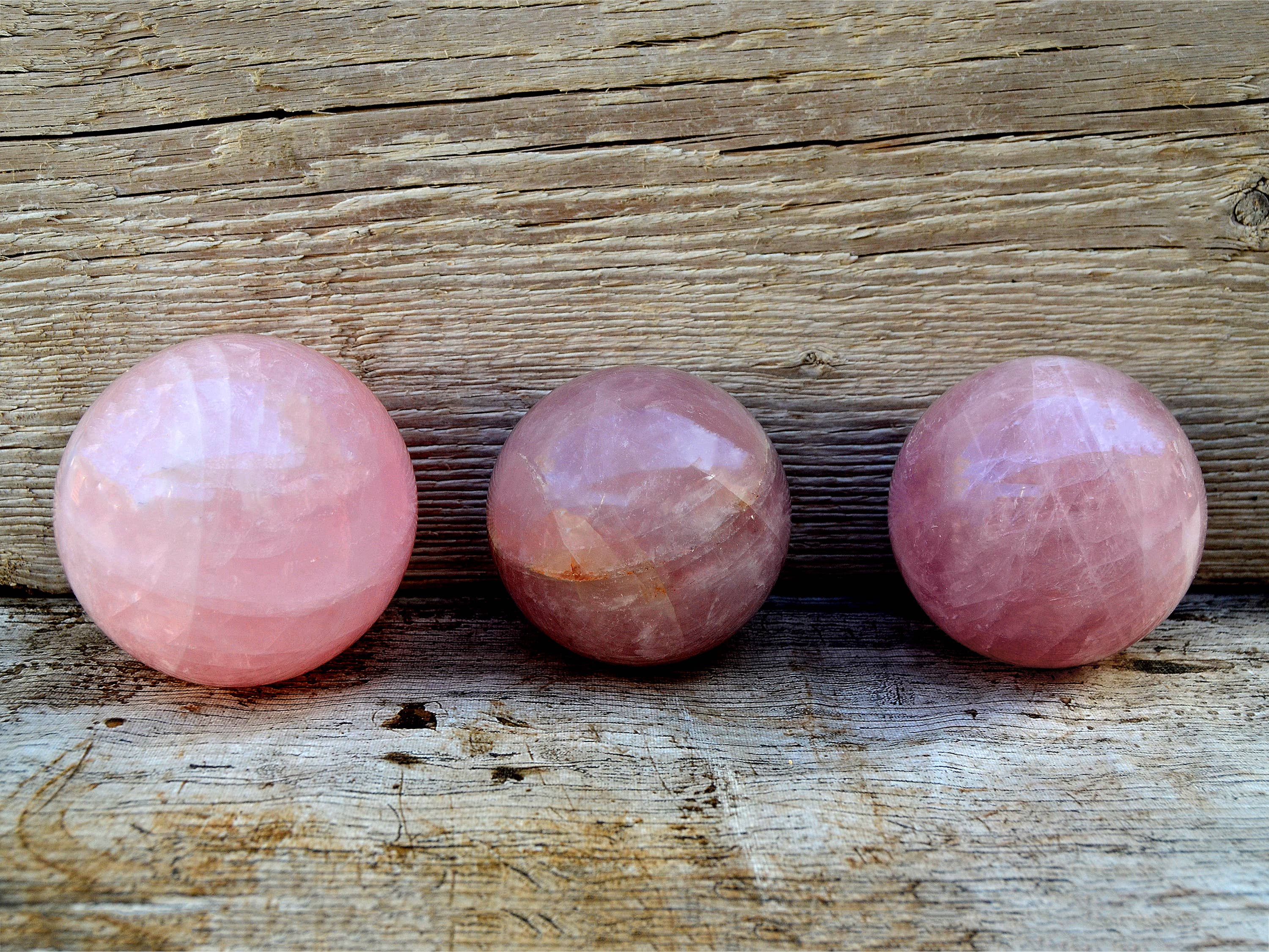 Kaia & Crystals - Wholesale Spiritual Stone/Crystal - XL Rose Quartz Sphere Crystal (70mm - 110mm)8
