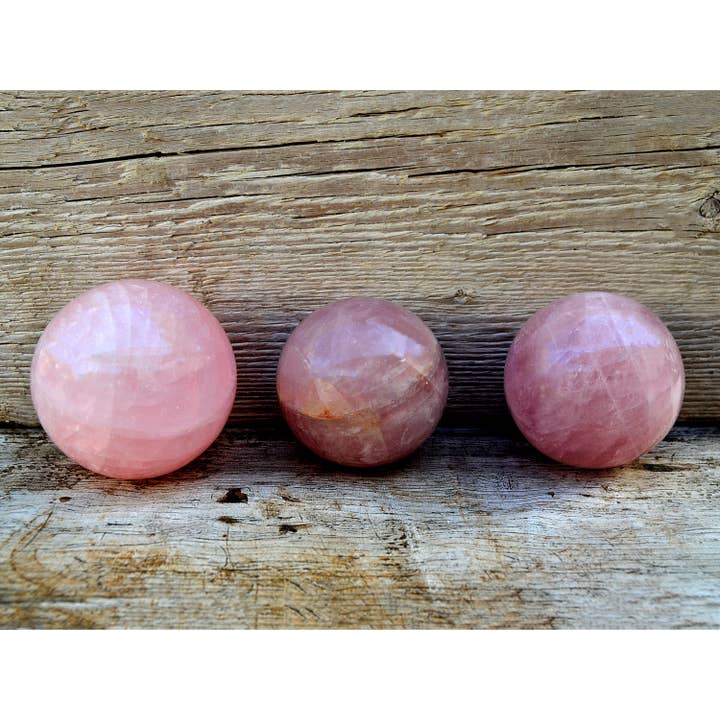 Kaia & Crystals - Wholesale Spiritual Stone/Crystal - XL Rose Quartz Sphere Crystal (70mm - 110mm)8