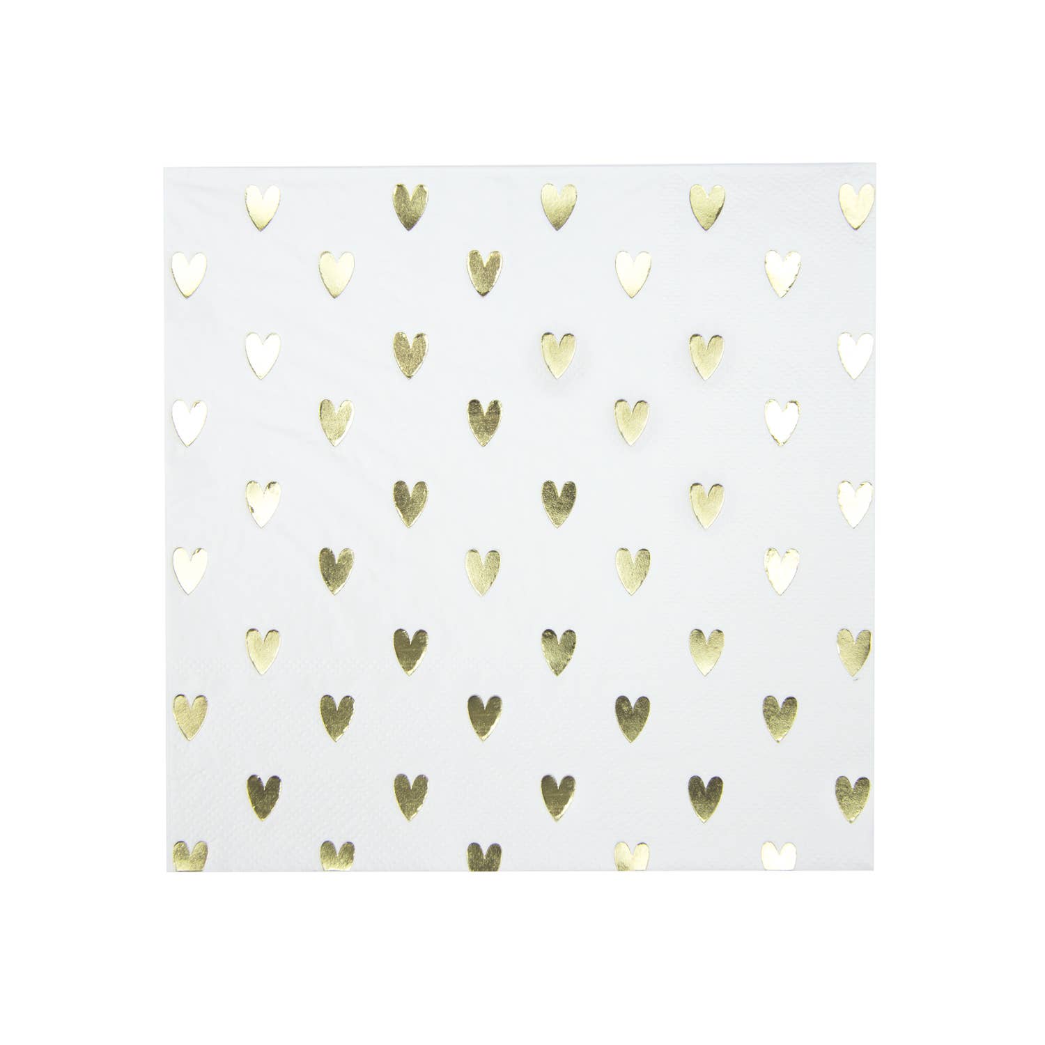 Tim&Puce Factory - Wholesale Disposable Napkin - GOLDEN HEART NAPKINS X 16