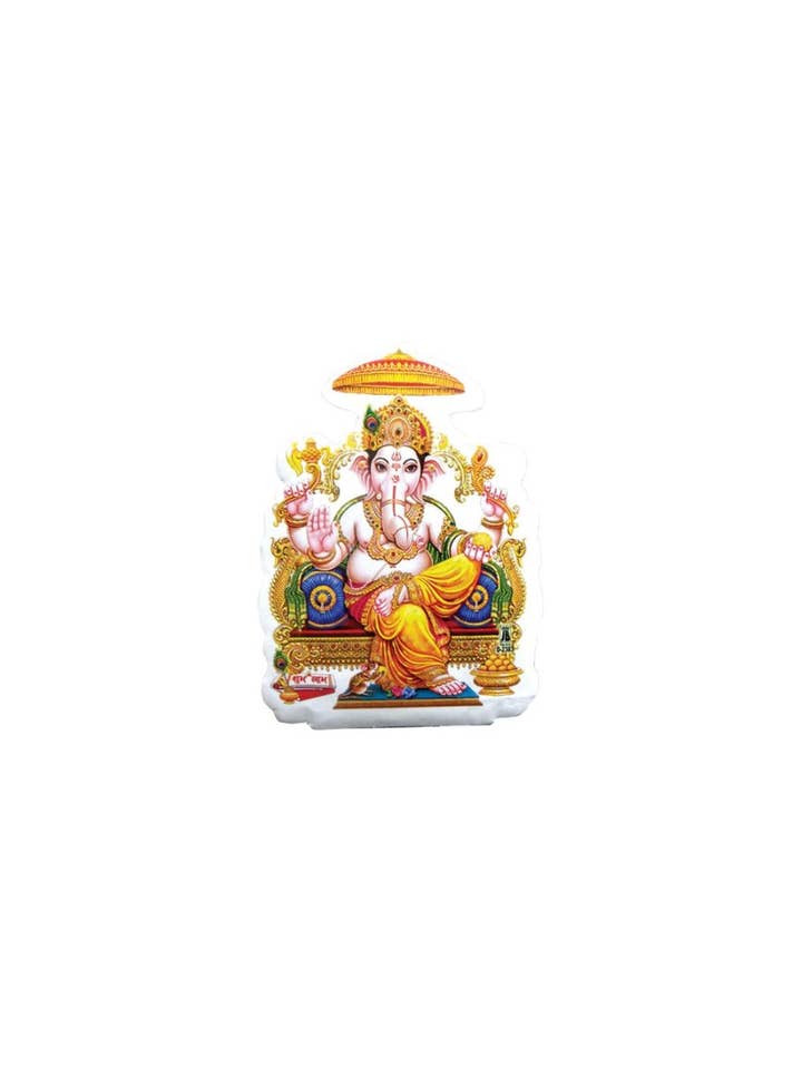 Ganesh JI (4”)Pack of 10 Decorative Sticker Sign for wholesale by Ancientveda
