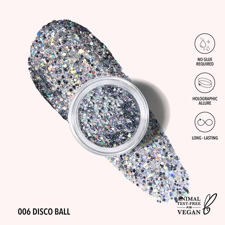 Gel glitter Hologram (006, palla da discoteca) per la vendita all'ingrosso da parte di Moira Cosmetics