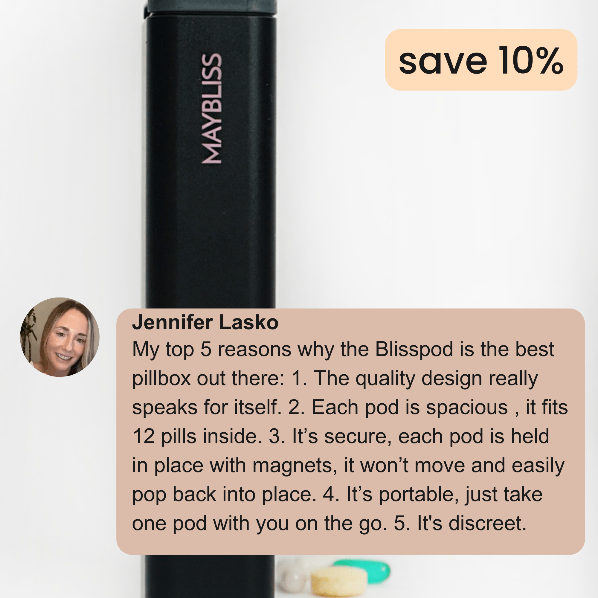 MAYBLISS - Wholesale Pill Organizer - BlissPod Innovative Travel Case19