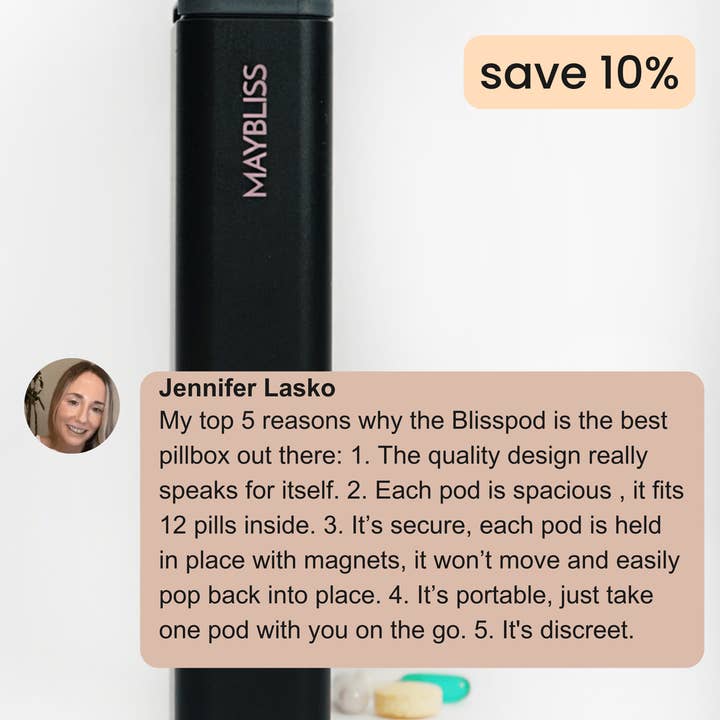 MAYBLISS - Wholesale Pill Organizer - BlissPod Innovative Travel Case19