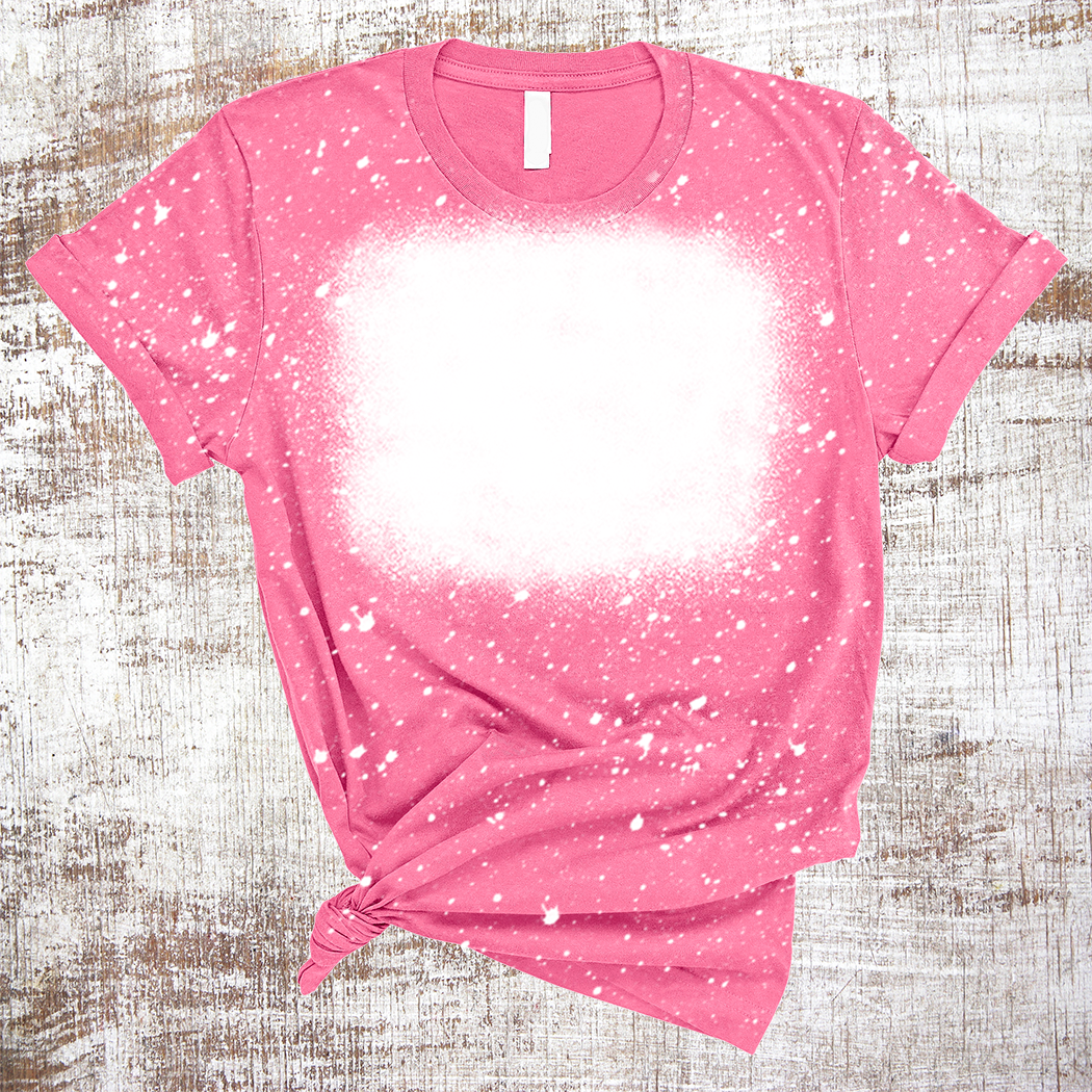 Sweet Tees - Wholesale Blanco T-shirt voor sublimatiedruk - Dames - Sublimatie blanco T-shirts gebleekt vierkant ontwerp9