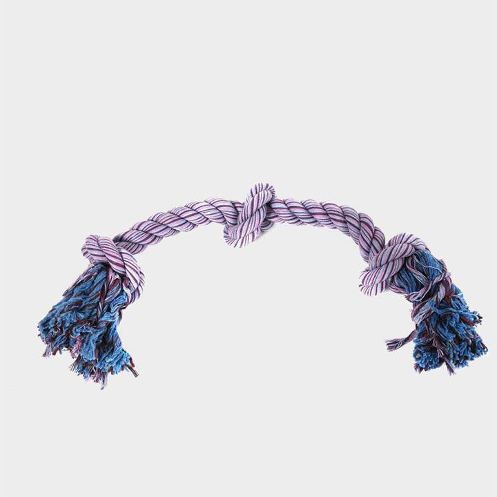 4cats Heimtierbedarf GmbH - Wholesale Pet Rope Toy - Dog - Happy Pet Nuts for Knots 3 Knot - 2 sizes, colours vary1