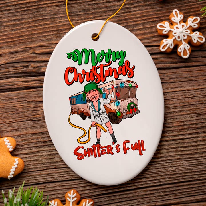 OrnamentallyYou - Wholesale Ornament - Cartoonish Merry Christmas Shitters Full Ornament