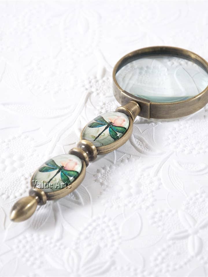 Vintage grön trollslända förstoringsglas för wholesale av Value Arts