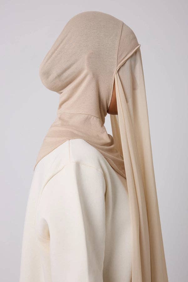 Akoya Hijabs - Vendita all'ingrosso Hijab - Donna - Hijab Istantaneo 2 in 1 in Chiffon con Copertura Completa1