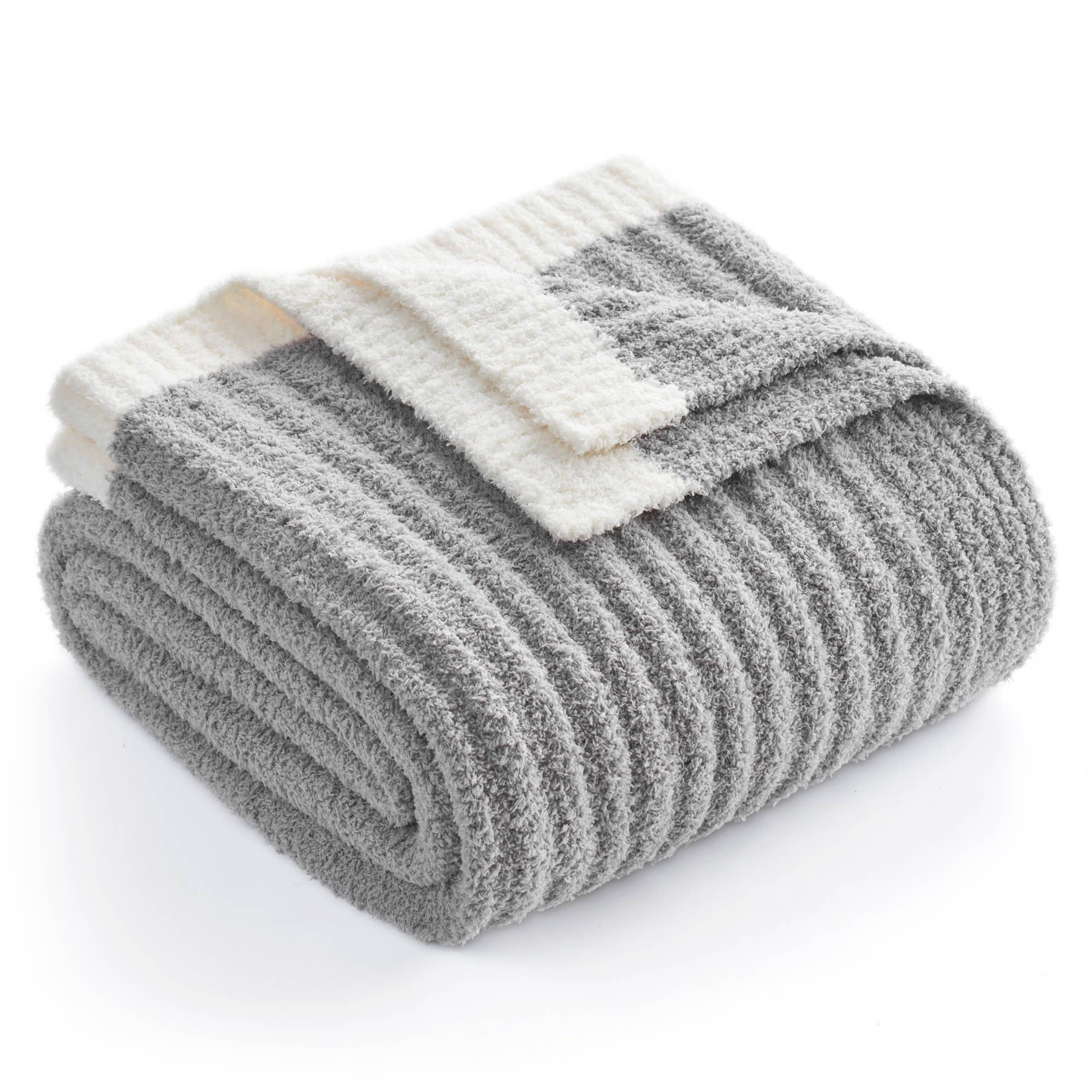 DreamValley - Wholesale Throw Blanket - SS Reversible Ribbed Knit Throw Blanket4