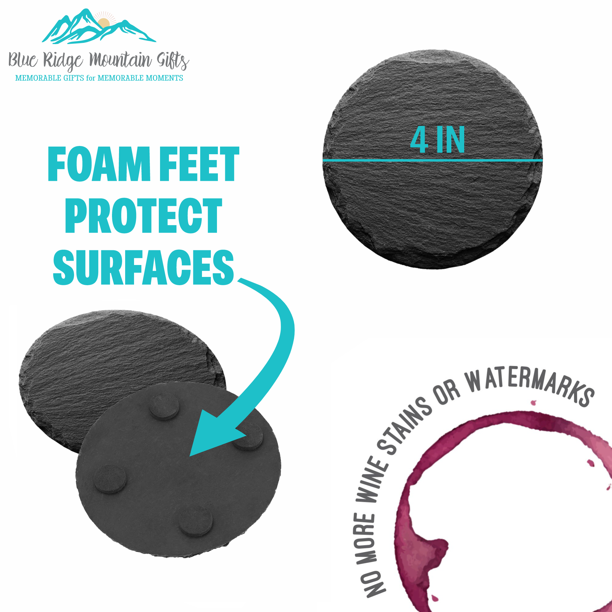 Blue Ridge Mountain Gifts - Wholesale Coasters - Mount Rainier National Park - UV Printed Coasters2