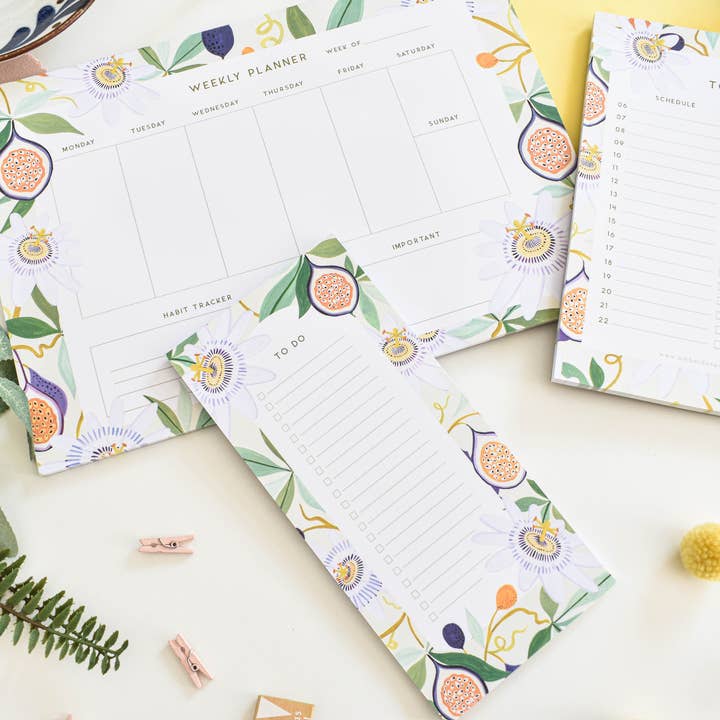 Amber Davenport Art - Wholesale Planner - Passionfruit Weekly Planner