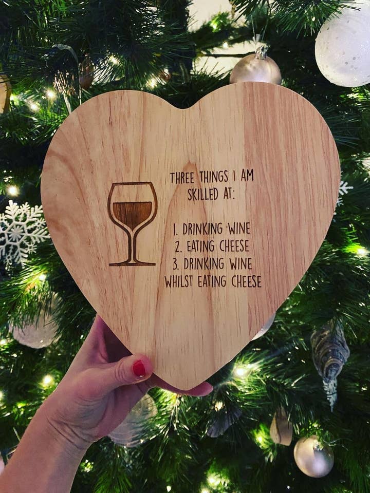 3 Things I Am Good At Cheeseboard Set for wholesale by The Funky Deer