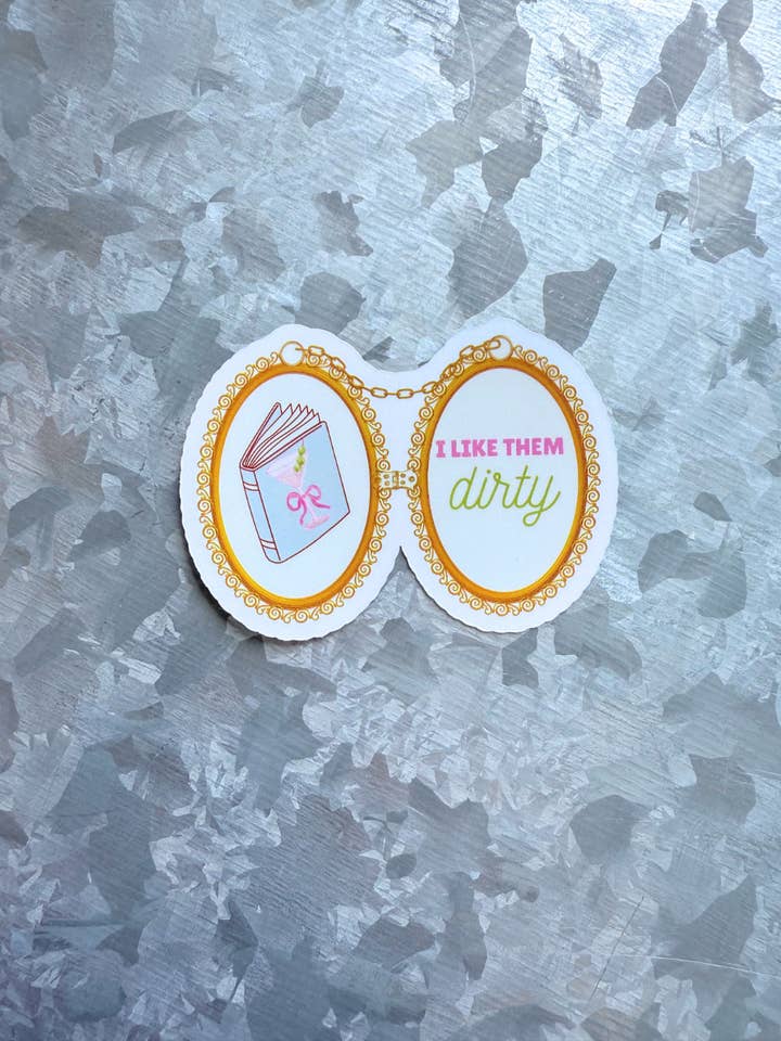 I like them dirty martini book waterproof sticker|dirty book for wholesale by Typo Lettering Co