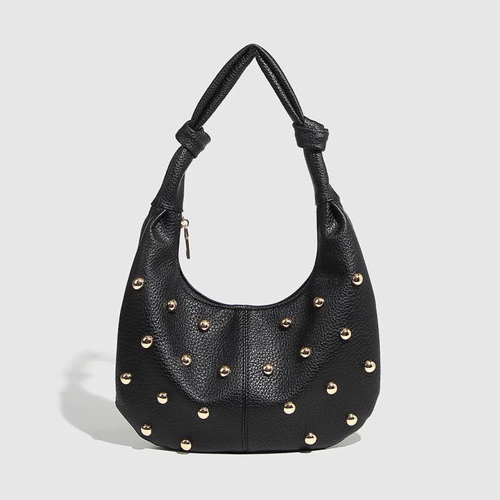 ACCITY - Wholesale Shoulder Bag - Women's - Metallic Studded Shoulder Bag for Women_CWAB56800