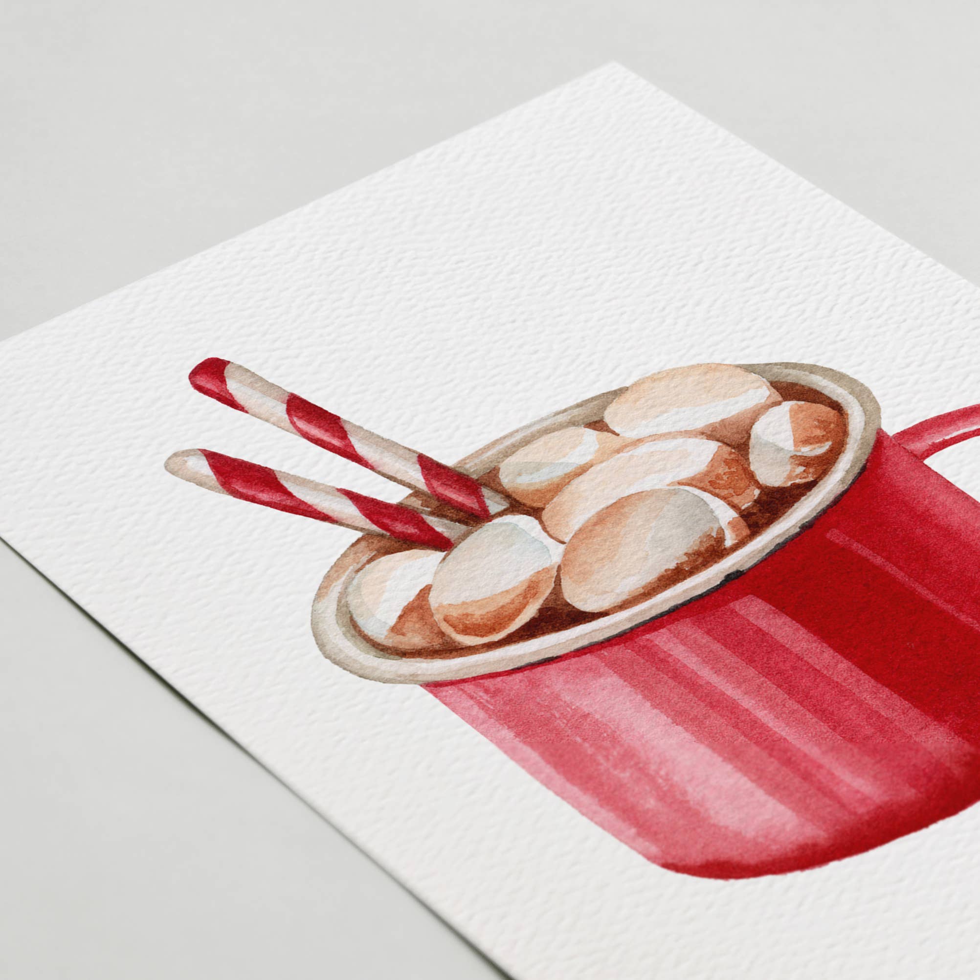 Blue Thistle - Wholesale Christmas Card - Hot Cocoa Card, Happy Holidays, Merry Christmas, Winter1