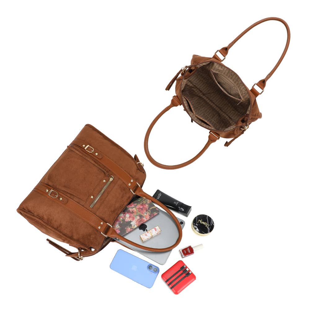 Gallantry – wholesale Top handle bag – women's – Skyla Suedine Large(R-1979-5A)16