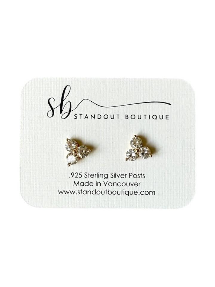 Trinity Studs for wholesale by Standout Boutique