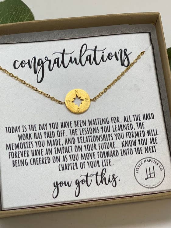 Graduation Gifts for Girls, Compass Bracelet for Her for wholesale by Little Happies Co