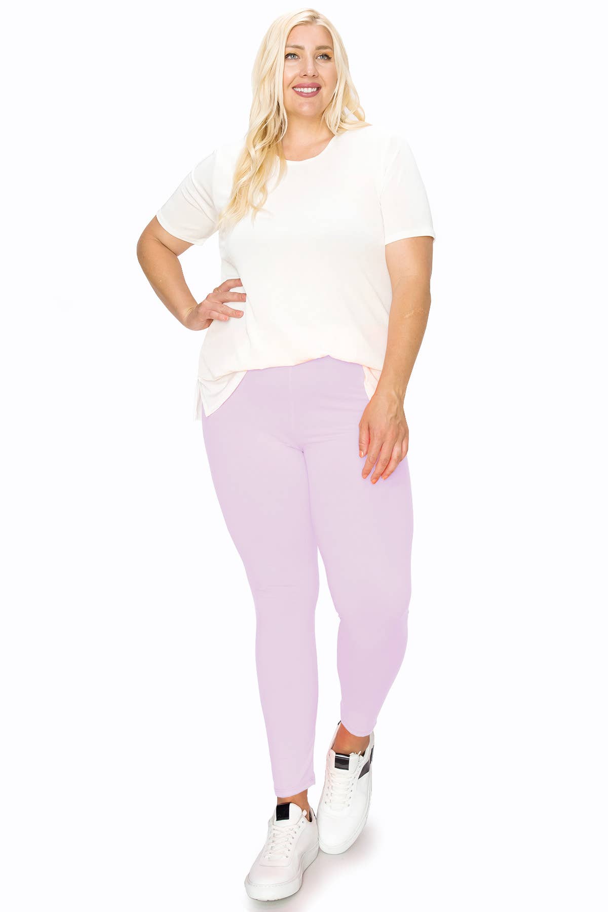 MOA COLLECTION - Wholesale Sport-/loungelegging - Dames - Plus size zwarte legging met hoge taille en elastische tailleband7