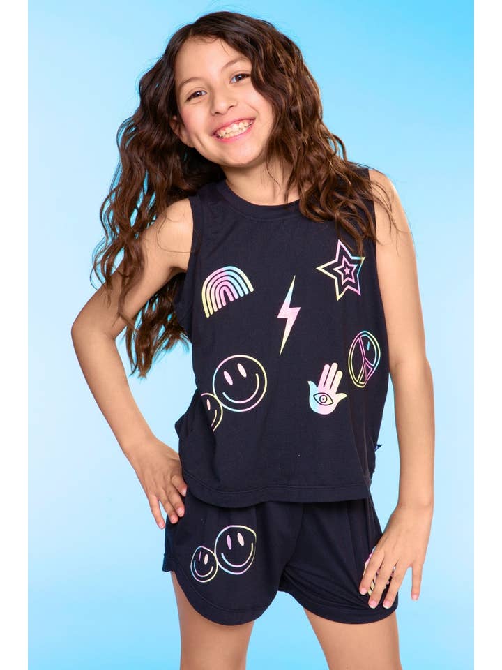 PixieLane - Wholesale Top & Short Set - Kids - Simply Soft Tank & Dolphin Short Set