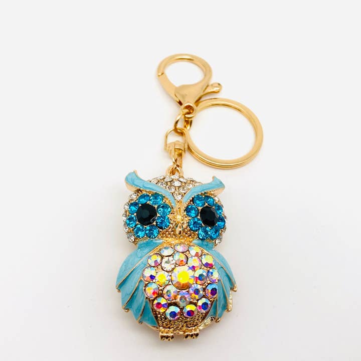 Mio Queena - Wholesale Keychain - Women's - Cute Rhinestone Owl Keychain Creative Bag Pendant5