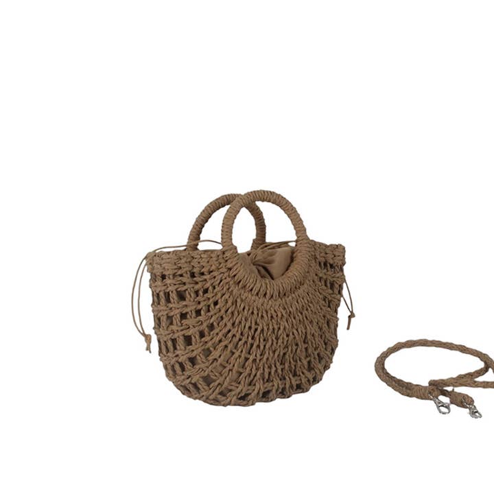 MIA LAROUGE - Wholesale Shoulder Bag - Women's - CROSSBODY RAFFIA BAG. NEW COLLECTION.