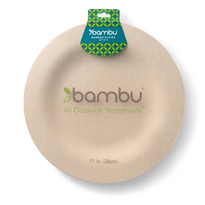 bambu® - Wholesale Disposable Plate - Disposable Bamboo Round Plates