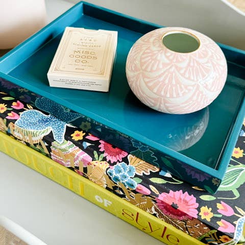 Pastel Proper - Wholesale Decorative Tray - The Serendipity Tray (Flat Sides)