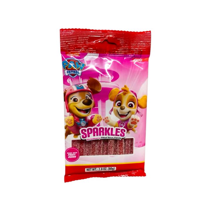 Made in eatalia - Wholesale Gummy - Paw Patrol Sparkles Strawberry Sour Candy 80g