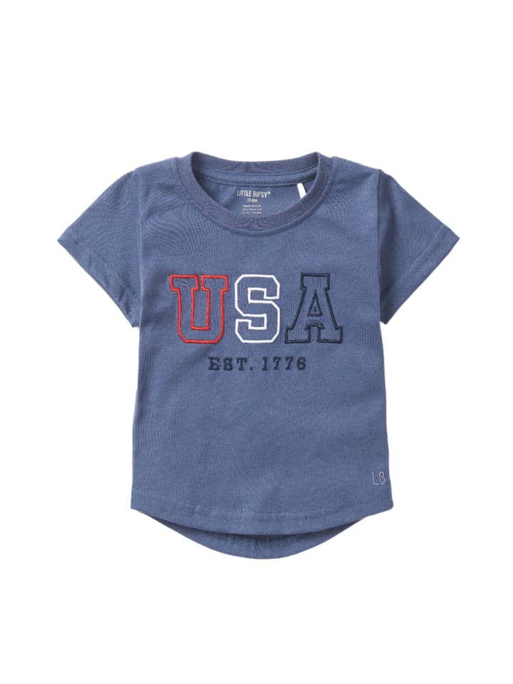 Little Bipsy - Wholesale T-Shirt - Kids - USA Tee - Navy