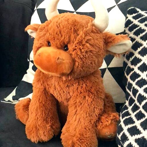 Jomanda Highland Cow Plush Baby Toy Large Stuffed Cow 30cm for wholesale by Jomanda Soft Toys & Accessories - UK Based