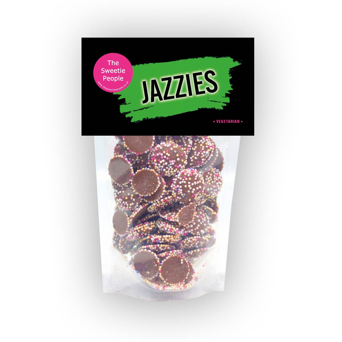 The Sweetie People – wholesale Chocolate-covered sweets – Jazzies Pouch (V)