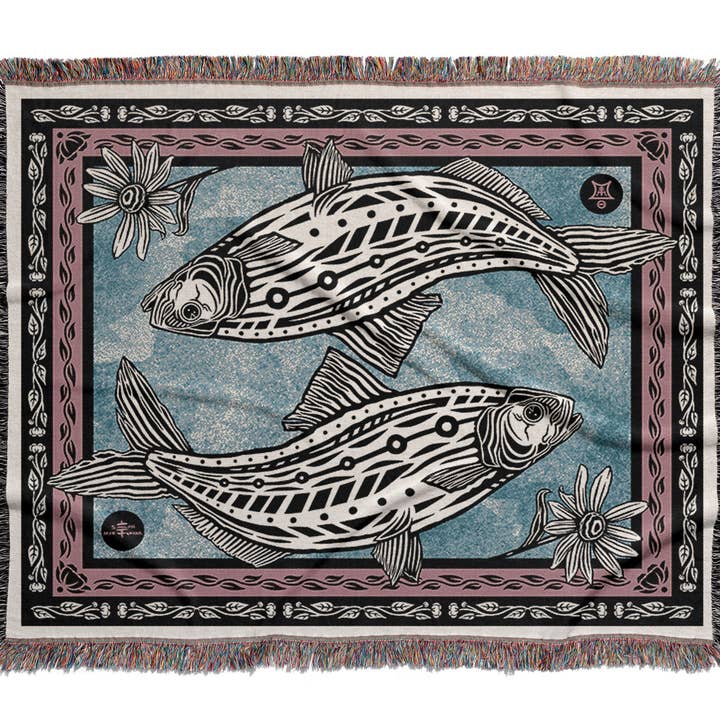 Sean Martorana - Wholesale Throw Blanket - EKO - Shad Fish Throw Blanket1