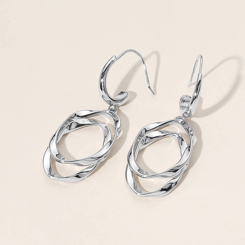 Sensibling Corp. - Wholesale Dangle Earrings - Twisted Metal Dangle Earrings3