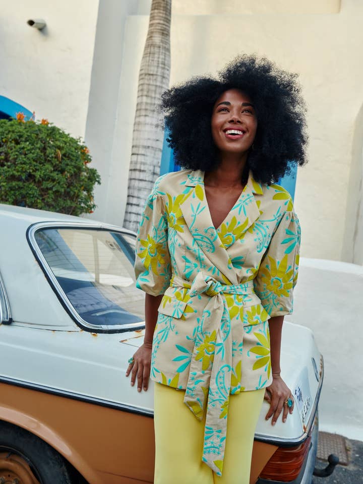 PANTALÓN FLUIDO TOBILLERO RIO AMARILLO for wholesale by Cyrana