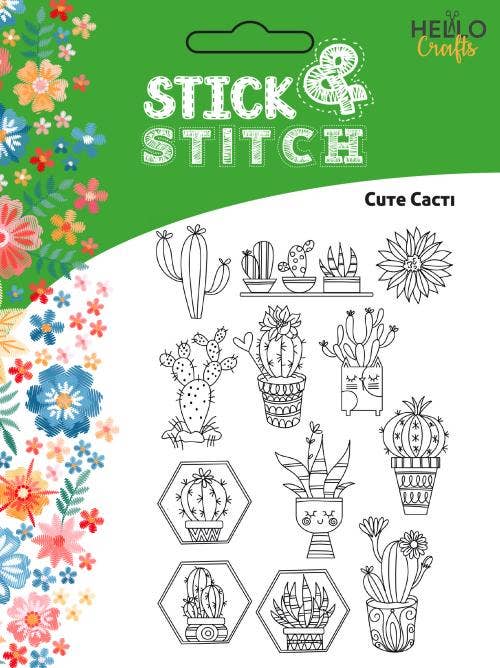 Creative World of Crafts – wholesale Embroidery/cross-stitch supplies – Stick & Stitch - Cute Cacti0