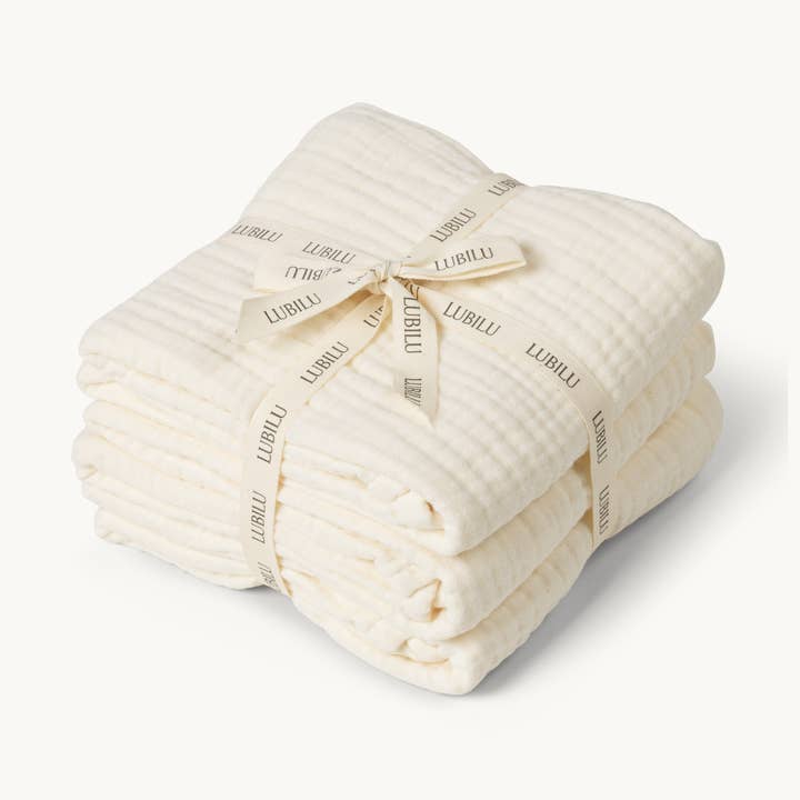 Paquete de 3 paños de muselina extra gruesos para venta al por mayor de Lubilu Copenhagen