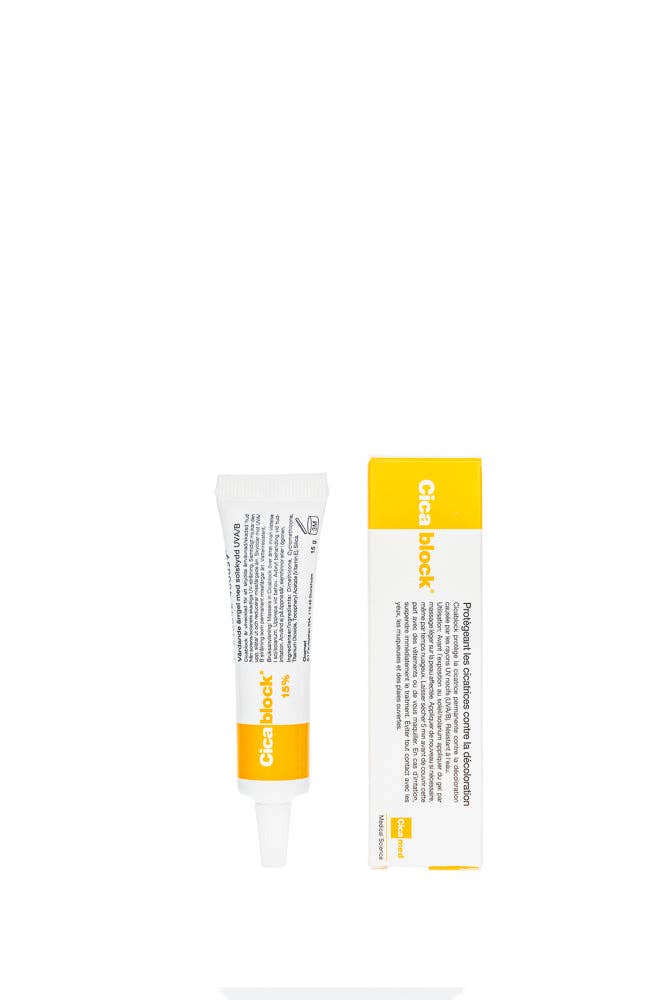 Cicamed - Vendita all'ingrosso Creme solari - Protezione solare Cicablock Scar SPF 15 Protezione UVA/B7