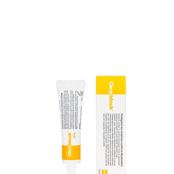 Cicamed - Vendita all'ingrosso Creme solari - Protezione solare Cicablock Scar SPF 15 Protezione UVA/B7