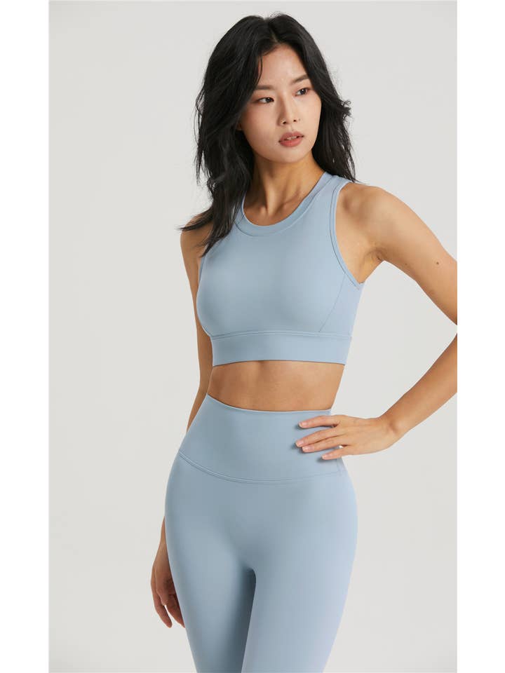 91thelabel - Vente Brassière de sport – femme - Soutien-gorge de sport à dos ouvert Merida Lycra® à coupe moulée9