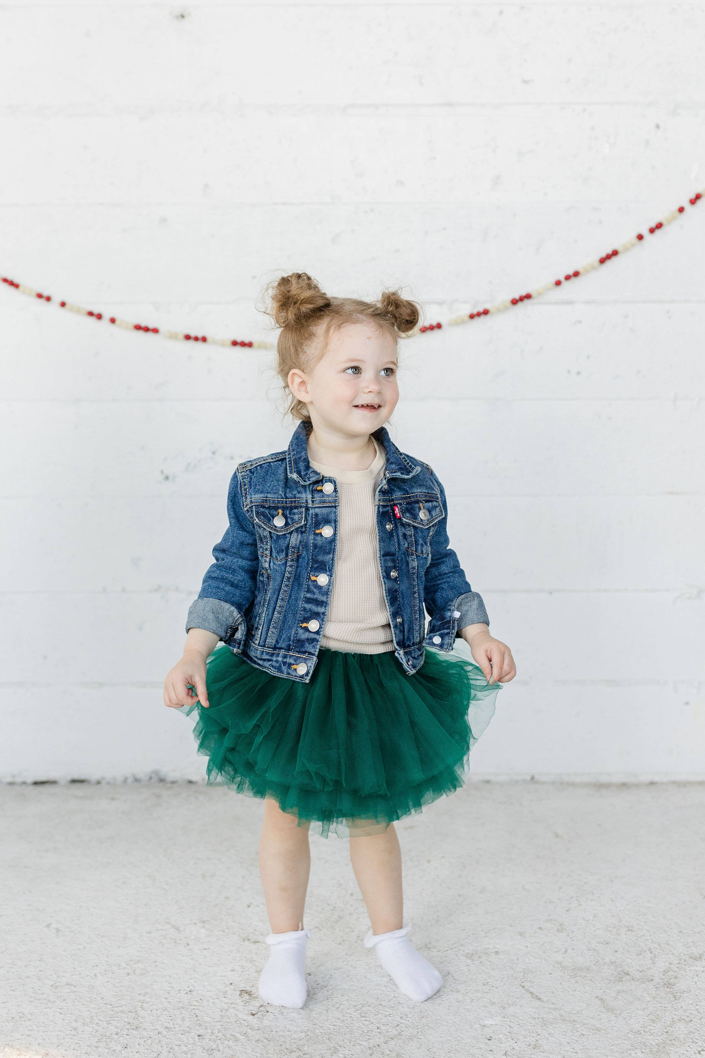 The Glam Goat - Wholesale Tutu - Kids - Forest Green Full layer Tutu, Forest Green Tutu Skirt, tutu1