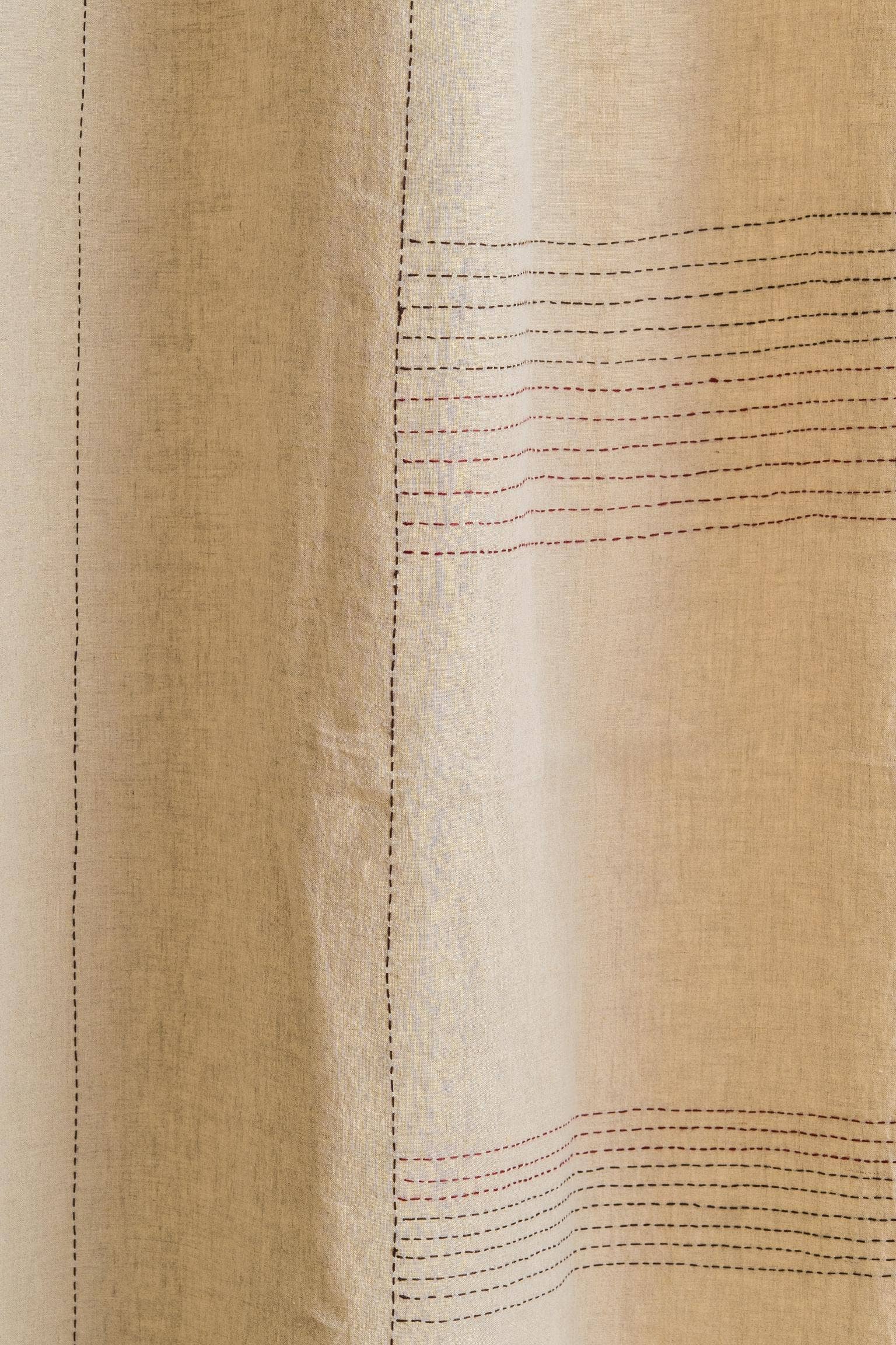 Live Linen - Vente Rideaux - Rideaux en lin brodé de fleurettes – Style élégant, fait main2