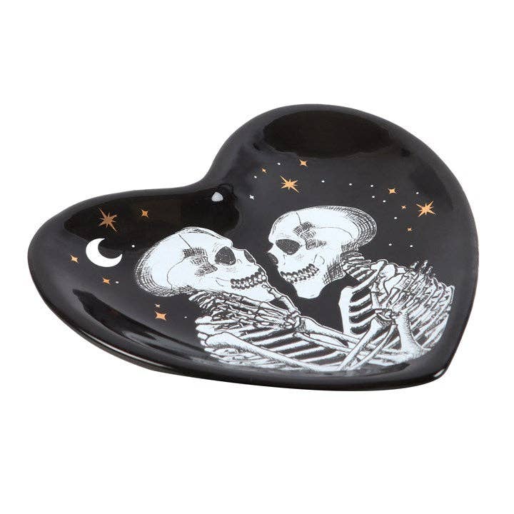 Something Different Wholesale – wholesale Jewellery dish – Skeleton Couple Heart Trinket Dish2