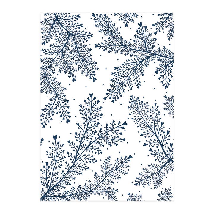 Cartão dobrável "Feto Delicado" por atacado de paruspaper. nutzfeine papeterie