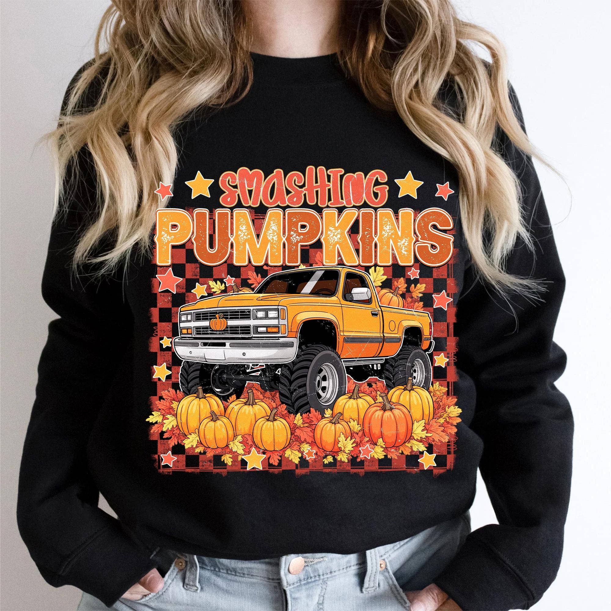 NVC Ecommerce LLC - Wholesale T-Shirt (Graphic) - Unisex - Funny Smashing Pumpkin T-shirt, Halloween Pumpkin Sweatshirt0