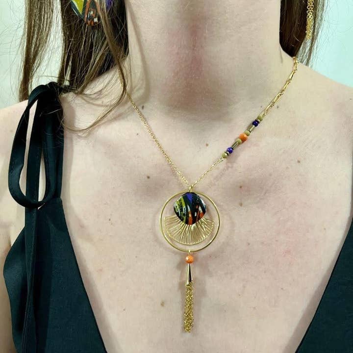 Fan Necklace Sia0002 for wholesale by Miss Pompom