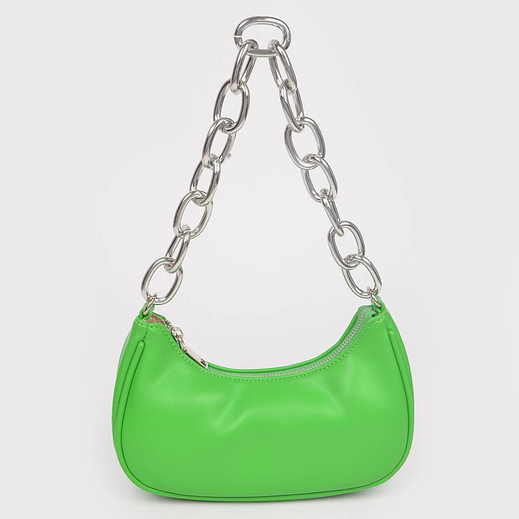 3AM BY H&D ACCESSORIES - Wholesale Shoulder Bag - Women's - Faux Leather Chain Shoulder Bag0