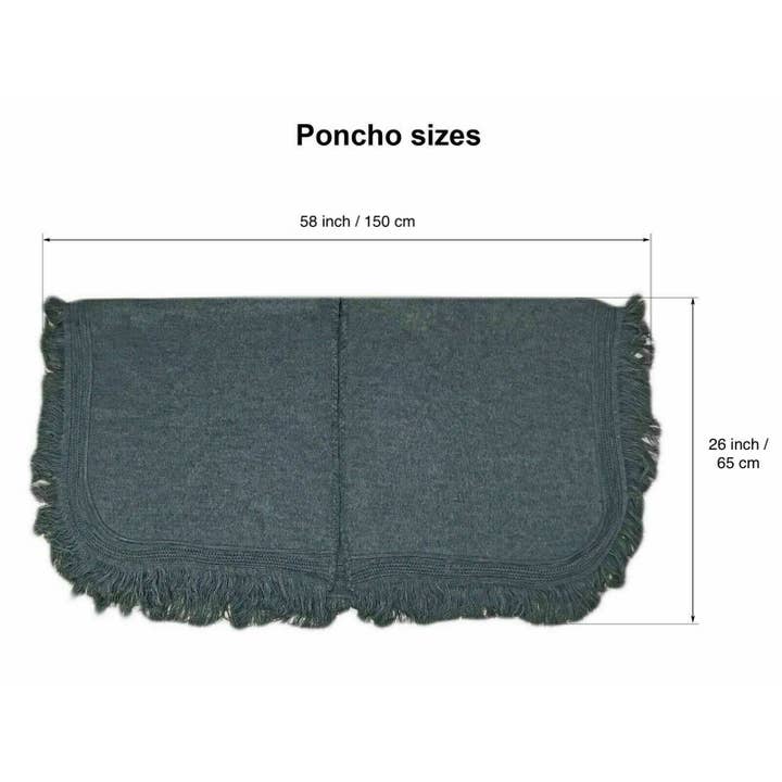 ECUALAMA - Wholesale Poncho - Dames - Handgeweven baby-alpacawollen poncho met franjes, omhulsel voor alle seizoenen, één maat8