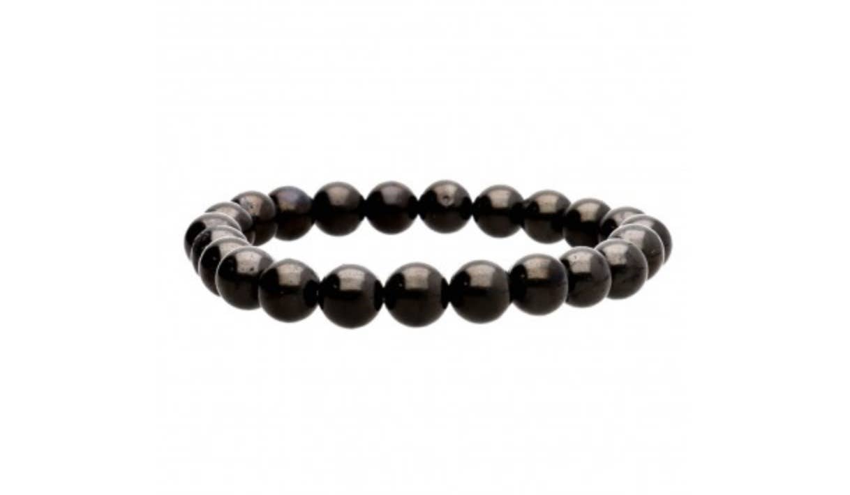 Csr jewelry design - Vente Bracelet de perles - Bracelet Lisse Jets Noirs 8 mm2